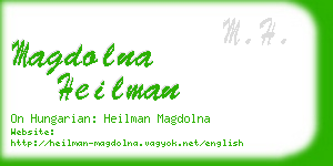 magdolna heilman business card